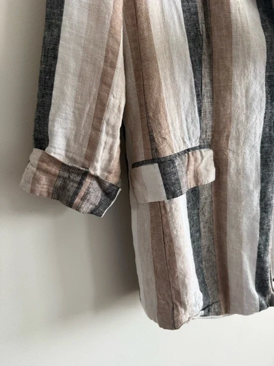 Dynamite Striped Linen blazer - Picture 5 of 7